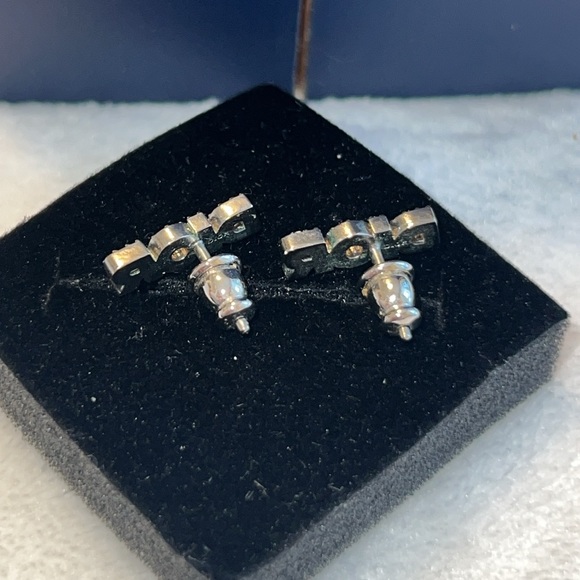 Dior Crystal Logo Stud Earrings - Picture 3 of 5